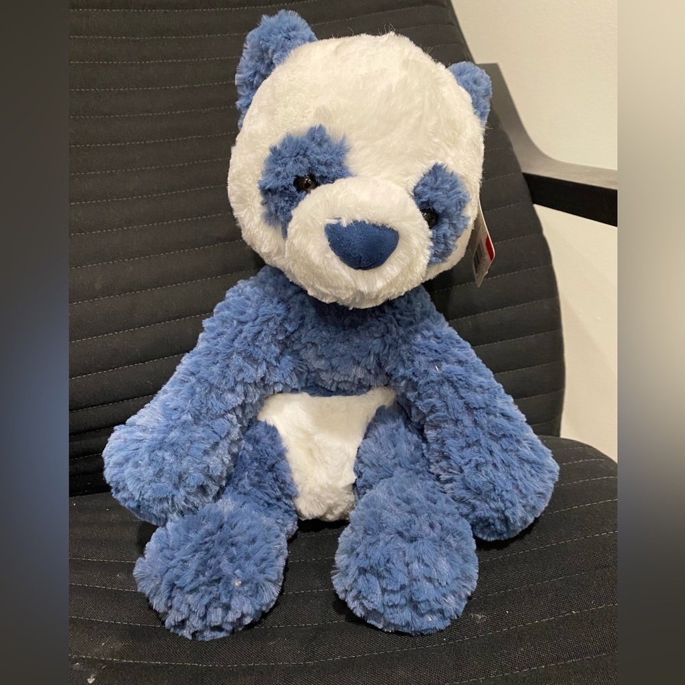 Gund blue and white panda bear